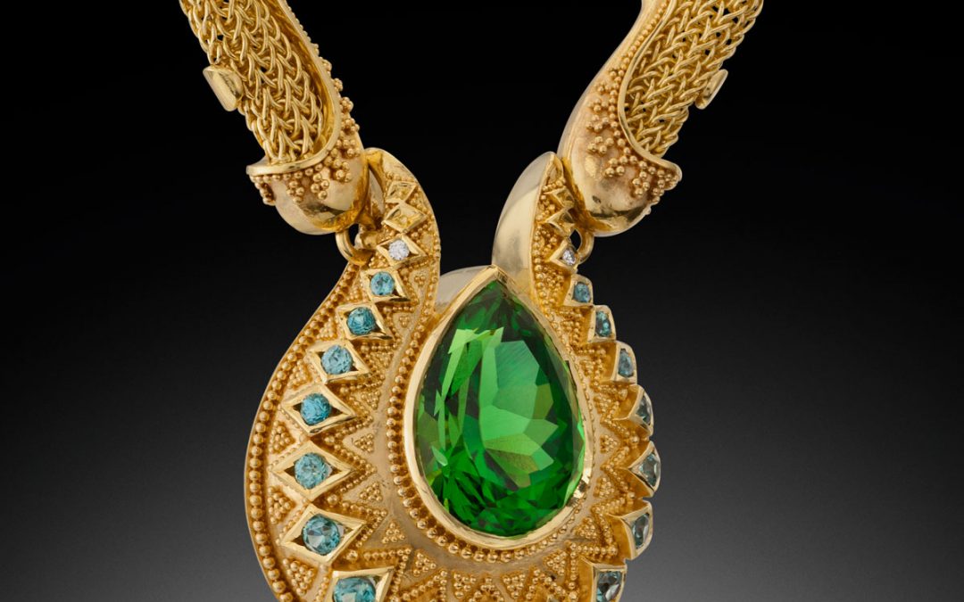 The Making of Omega, Chrome Tourmaline Necklace
