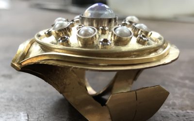 ‘Moonstone Mandala’ Hand Ornament #2